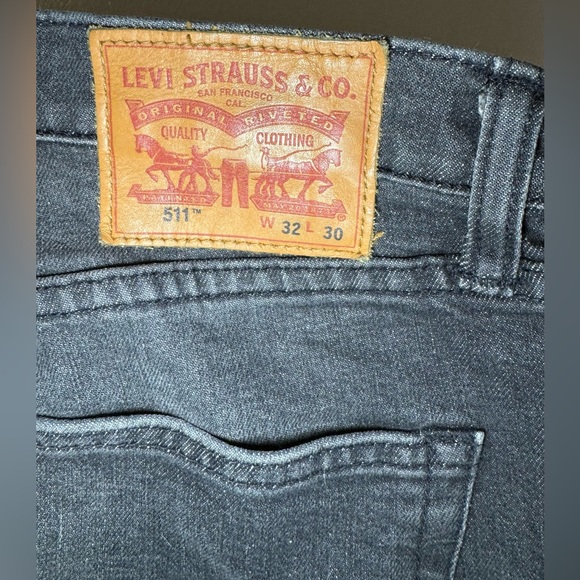 Levi’s 511 Grey Jeans - 32x30 - Picture 7 of 9